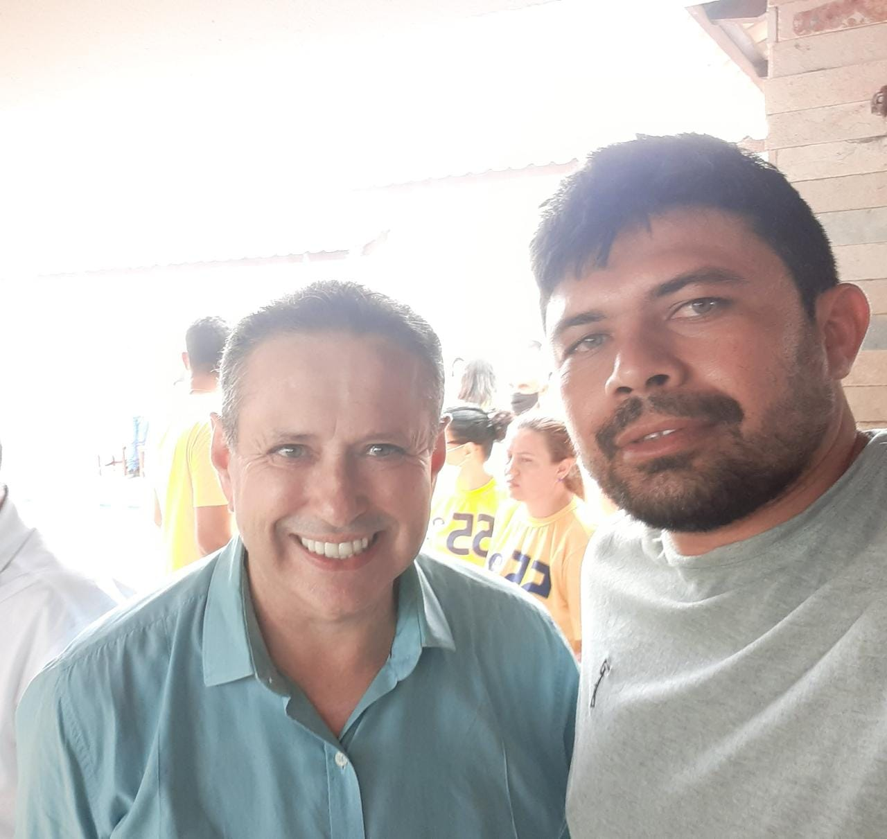 Domingos Filho (PSD) ao lado do líder político de Tarrafas Eronildes Santos