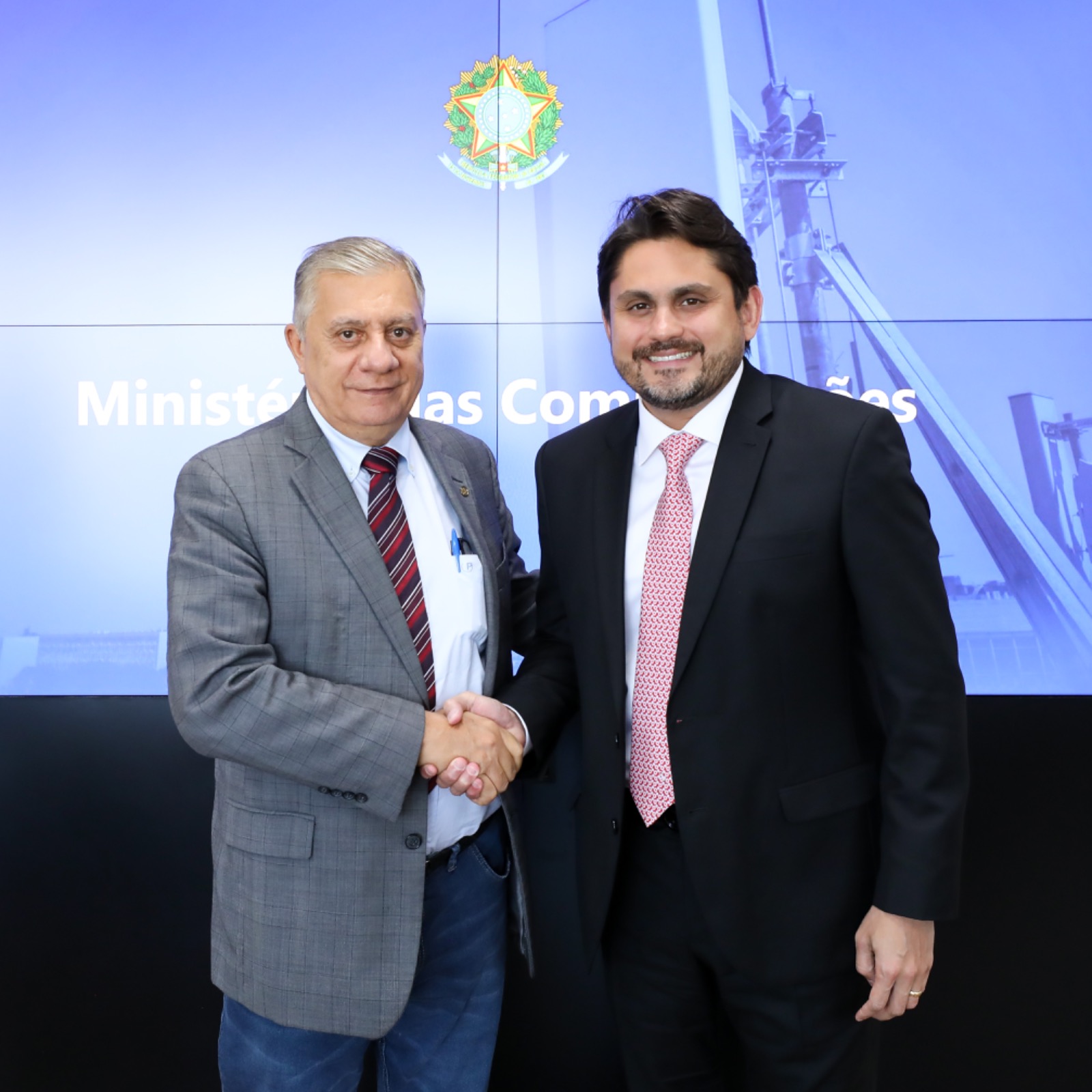 Dep. Federal José Airton e o Ministro das Comunicações Juscelino Filho