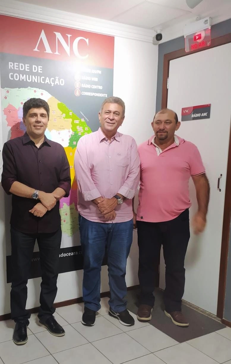 Da esquerda para direita: César Tavares, Marcos Sousa e Agenor Ribeiro