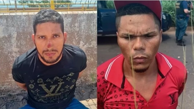 Rogério da Silva Mendonça (esq) e Deibson Cabral Nascimento (dir) foram recapturados pela PRF Imagem: Divulgação/Polícia Rodoviária Federal