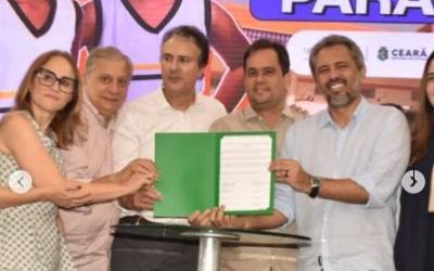 Campos Sales: Ministro Camilo Santana (PT) e o Governador Elmano de Freitas (PT), anunciam construção de uma moderna Creche no município. 